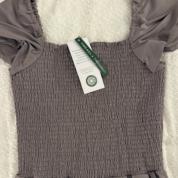 Elegant wide leg  Jumpsuit in Taupe - Picture 3 of 4